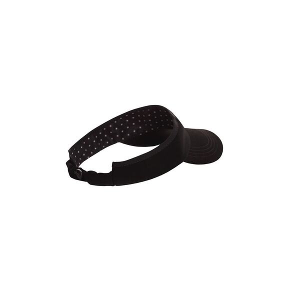 Agua Bendita Astot Hat Visor Black Adjustable O e Size NWT - Picture 3 of 8